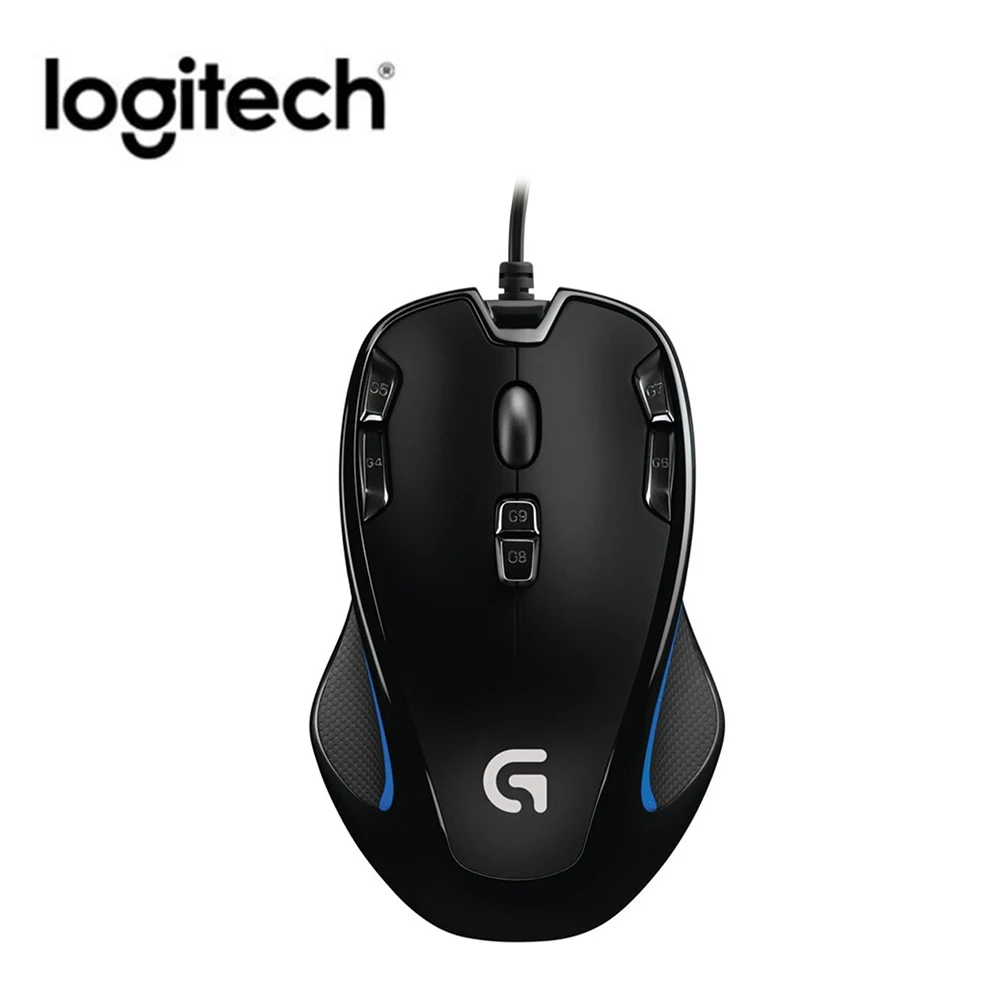Logitech G300s Ambidextrous оптическая игровая мышь USB Проводная 9 программируемых кнопок 1000