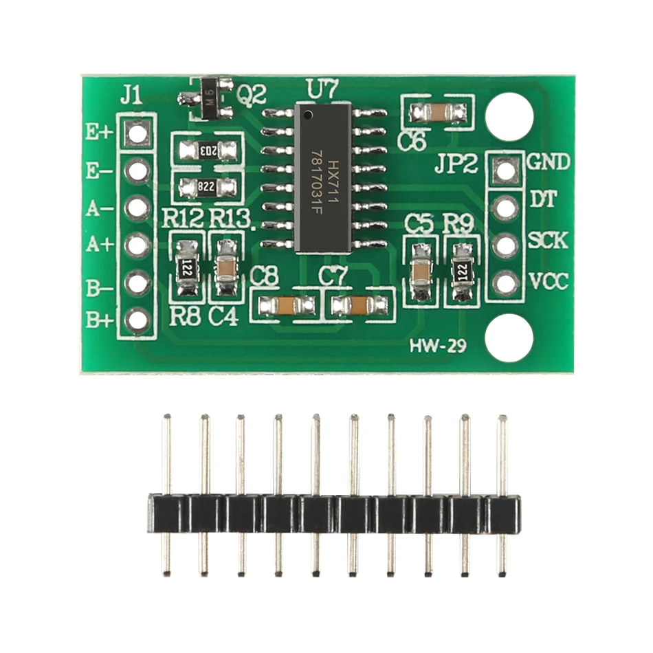 

HX711 Weighing Sensor Module Dual-Channel 24 Bit Precision A/D Module Pressure Sensor Board for Arduino DIY Electronic Scale