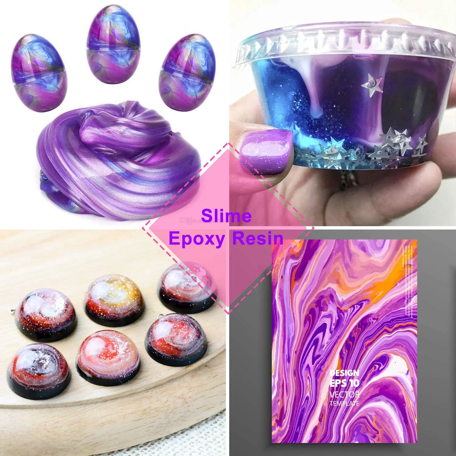 Краситель эпоксидной смолы 50 г пигмент металлический натуральный слюдяной