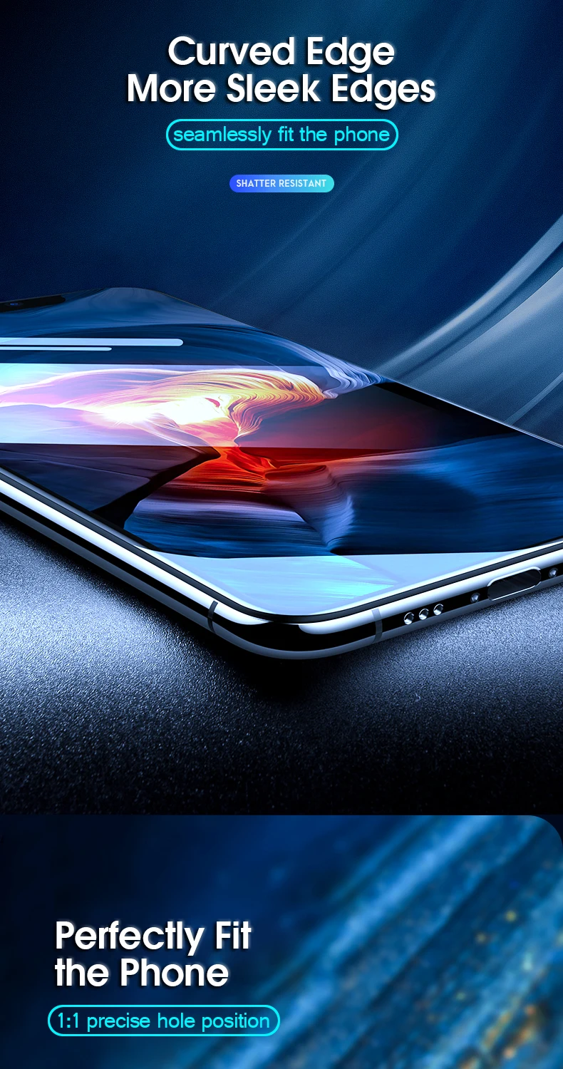 Votoon закаленное стекло для iphone 11 Pro Max XR XS Max полное покрытие Защита экрана для iphone 11 Pro Max защитное стекло