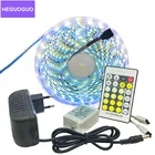 DC12V двухцветная 5050 Светодиодная лента 12 в CWWW двойной белый CCT цветовая температура Регулируемая Гибкая лента 5 м 10 м набор + пульт + адаптер