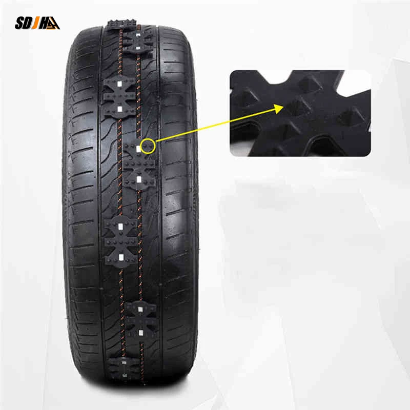 Автомобильные снежные цепи 4 шт. зимние Нескользящие универсальные черные