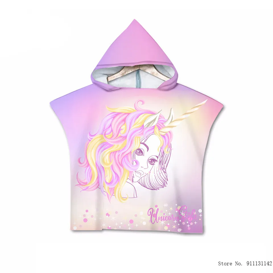 Модный комплект с цветочным рисунком Единорог градиента двухсторонняя 3D