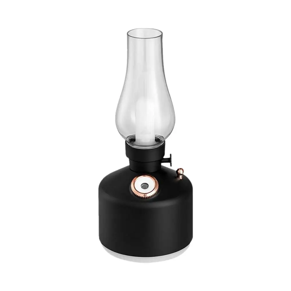 

Mist Humidifier 260ML - Kerosene Lamp Humidifier With 2 Modes LED Colorful Night Light With Adjustable Brightness USB Chargeab