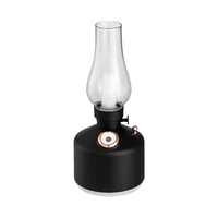 mist humidifier 260ml kerosene lamp humidifier with 2 modes led colorful night light with adjustable brightness usb chargeab