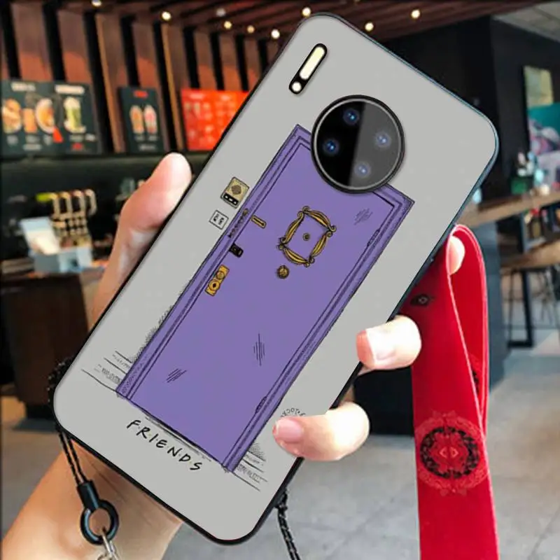 

ZFGHSHYQ Classic Sitcom Friends TV Show Door Phone Case For Huawei P20 30 40 Pro Mate 20x 30 40 Pro Nova6 7 Honor 9X 10