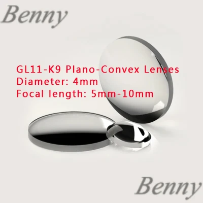

GL11-K9 Plano-Convex Lens 4mm Diameter, Multiple Focal Lengths (VIS NIR SWIR with AR Coating)