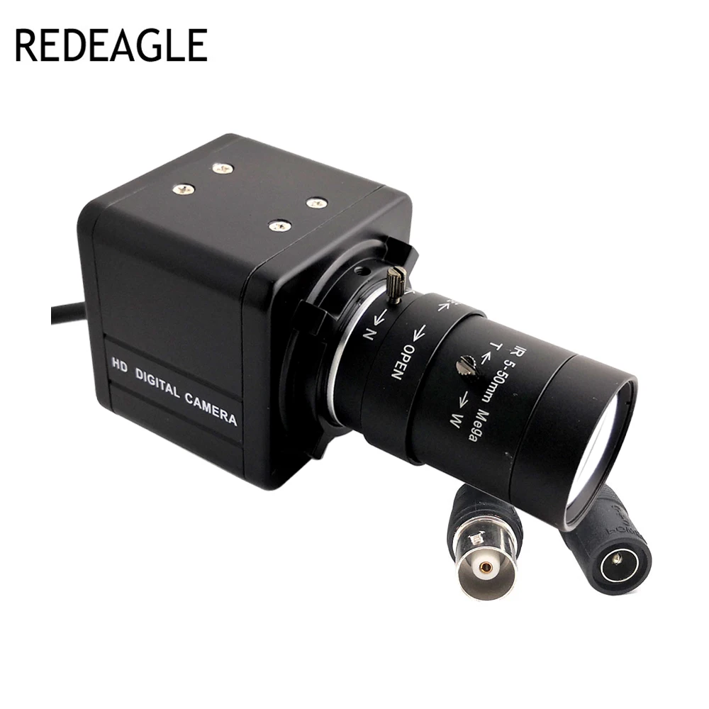 

REDEAGLE Industrial 5-50mm 6-60mm CS Varifocal Zoom Lens 1200TVL 960H CVBS Color Analog Surveillance Security Camera