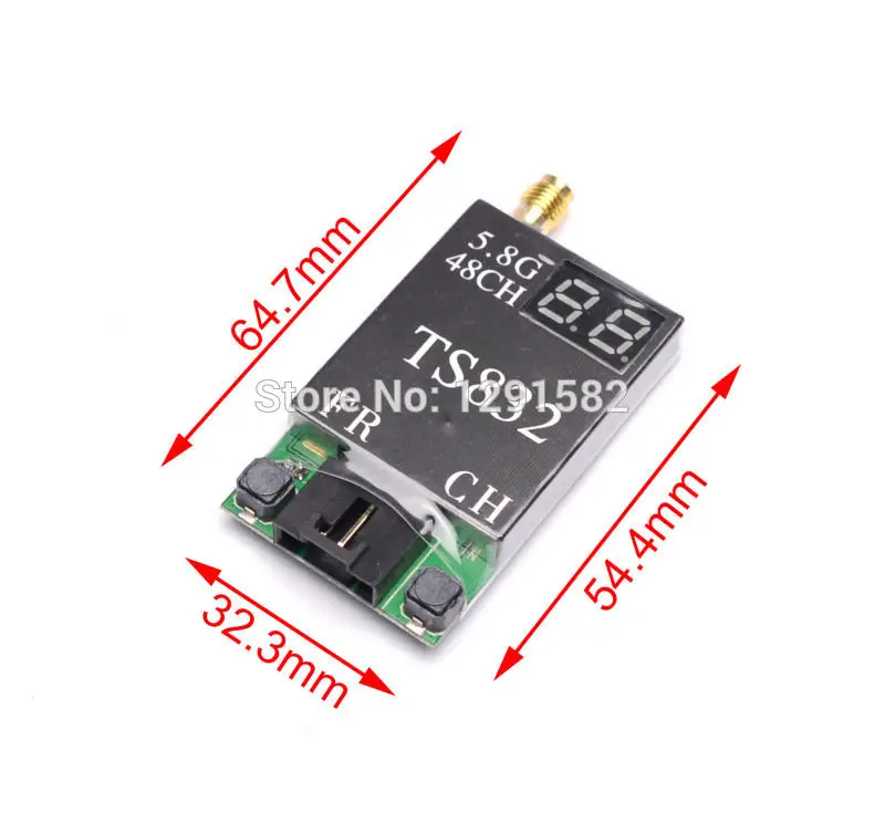 Беспроводной передатчик 5 8G TS832 600mW 48 каналов TX модуль передатчика blacksheep RP SMA