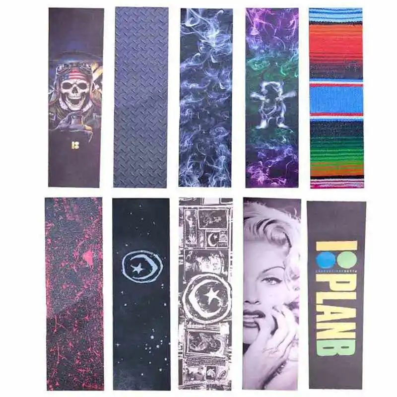 

Professional Skateboard Sandpaper 84*23cm Double Warp Longboard Deck Grip Penny Skateboard Tape Wear Scooter Rough Stickers