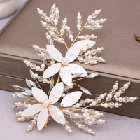 wedding bridal hair clip crystal flower alligator hairpin beaded women barrette