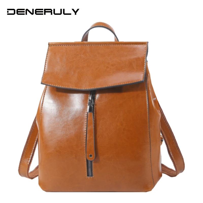 

Fashion Genuine Leather Backpack Women Luxury Mochilas Mujer 2019 Laptop Waterproof Leather Backpack For Computer School Bags
