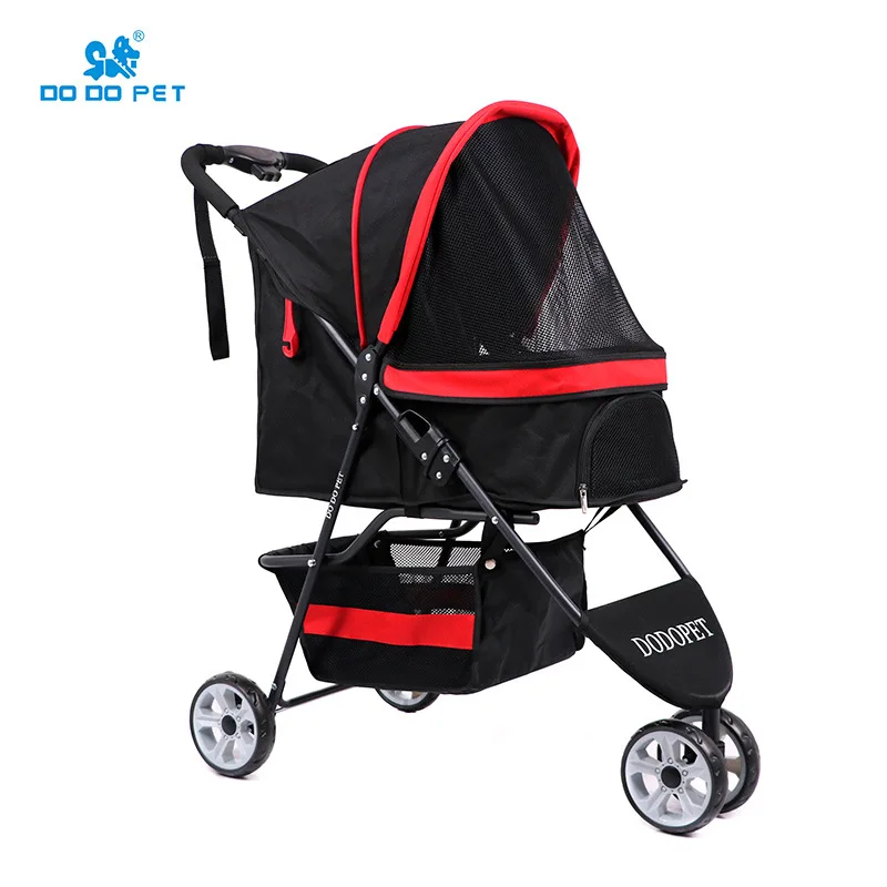 

Pet stroller dog small medium-sized lightweight folding out-out puppy car cat outdoor portable trolley