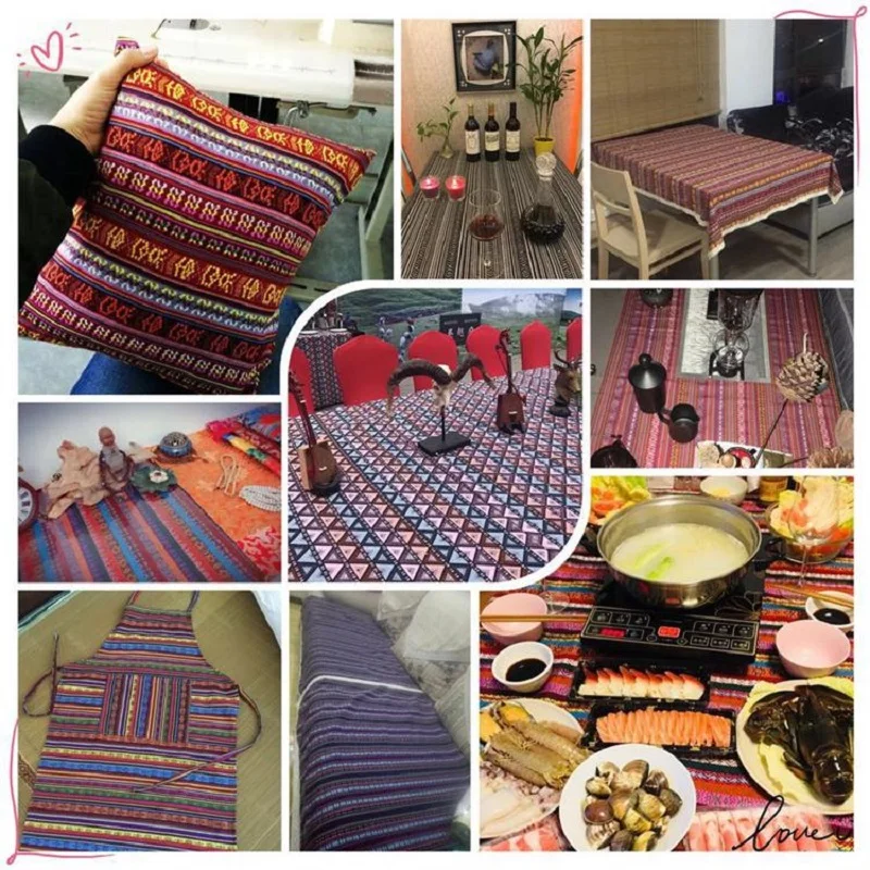 Хлопковая льняная ткань в этническом стиле 100x150 см лоскутное шитье чехол для