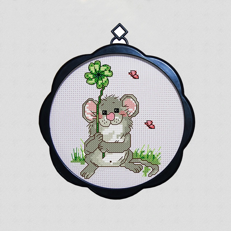 Маленькая милая мультяшная простая маленькая фоторамка Набор для вышивки