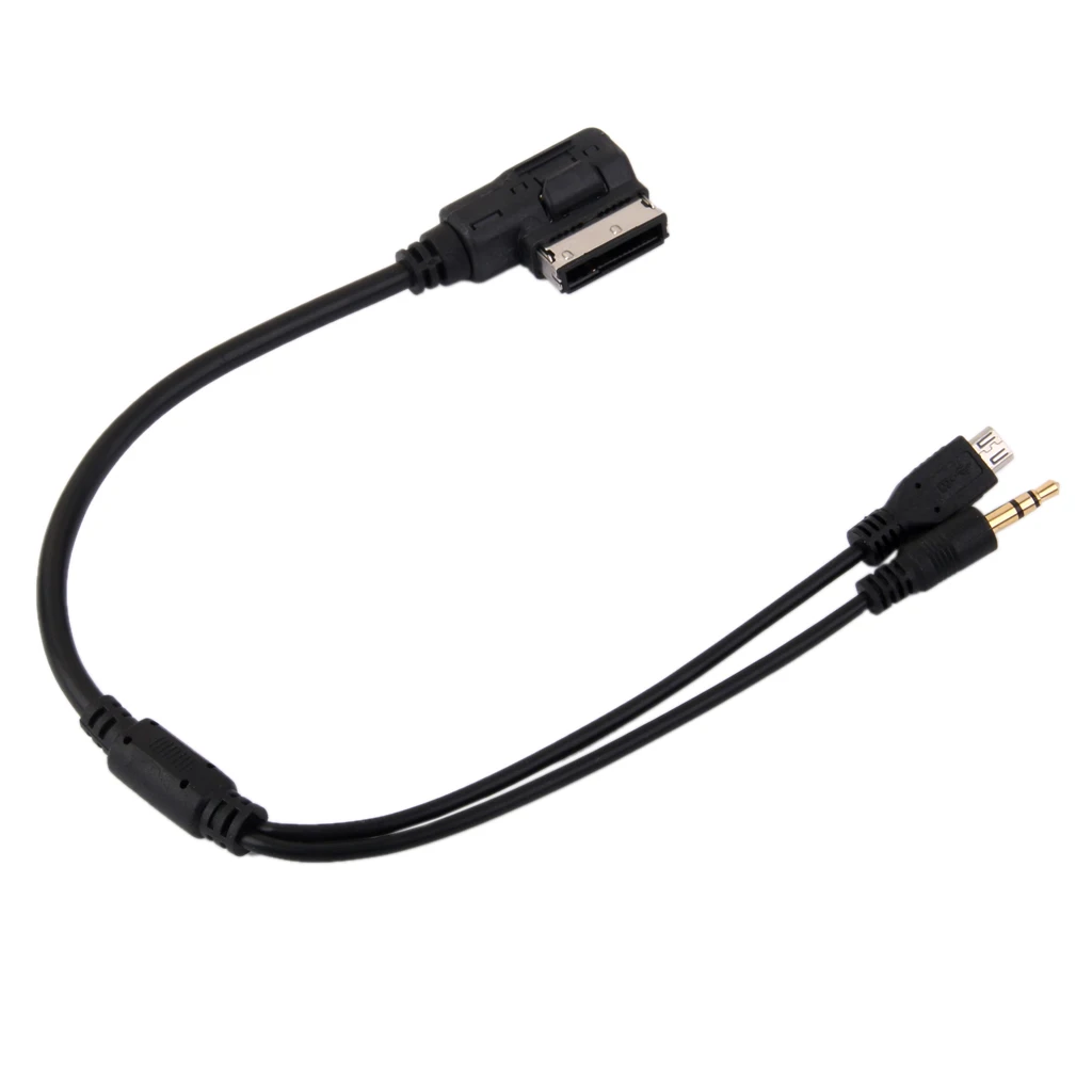 AMI MDI стерео 3 5 мм аудио и Micro USB Aux Кабель-адаптер для автомобиля Audi | Автомобили