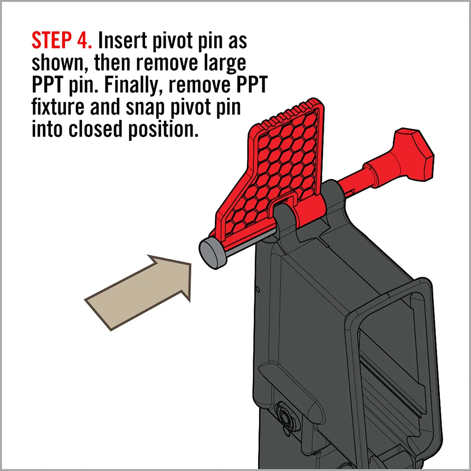 

AR15 .223 5.56 Pivot Pin Tool Takedown Dentent Pin Installation Tool Red
