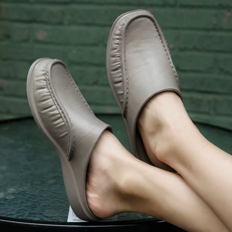 Мужские сандалии для сада и пляжа быстросохнущие кроссовки мюли тапки ванной