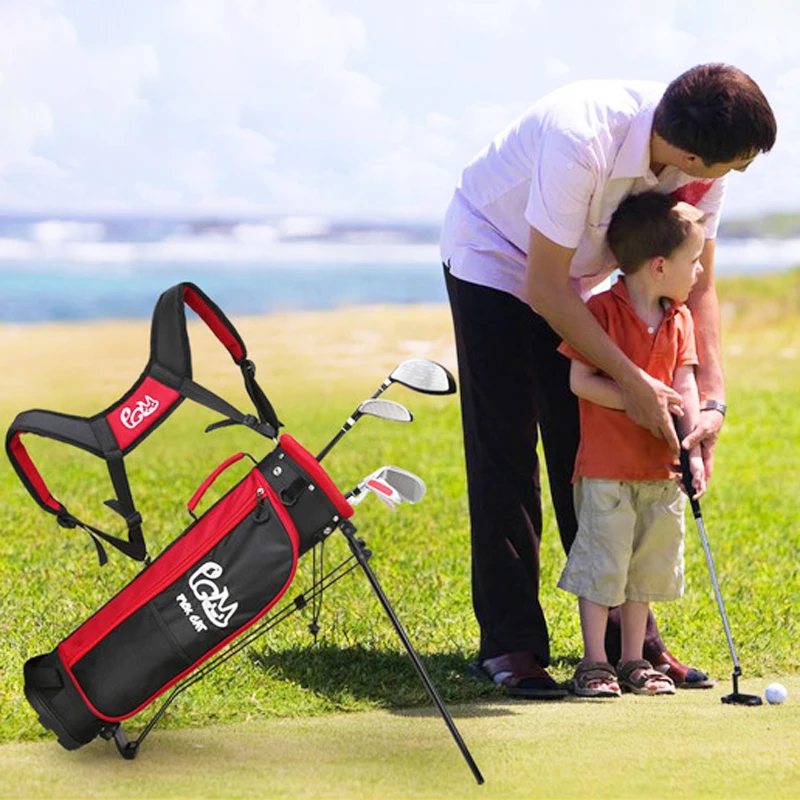 

3-12 Year Old Kids Golf Club Full Set Children's Boy Girl Beginner's Golf Training Set Wood Iron Swing Putter Headcover Bag Gift