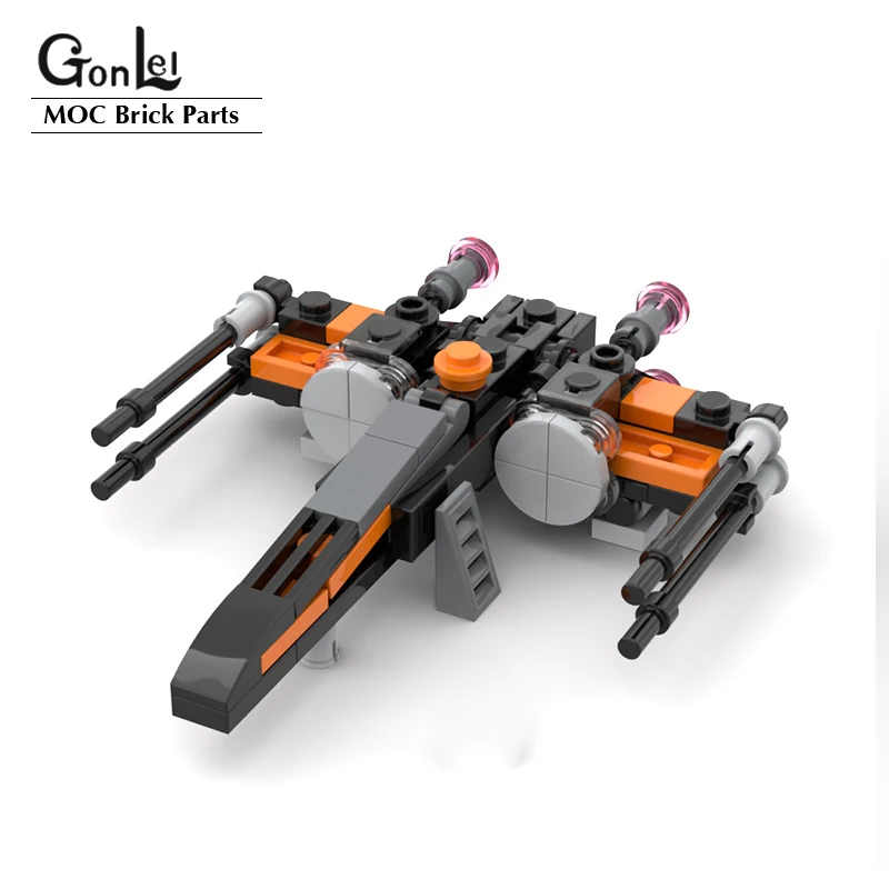 88 шт. Space Wars T70 x-крыла дэмерон (1:125 масштаб) здание Мпц блочный кирпичный DIY конечный