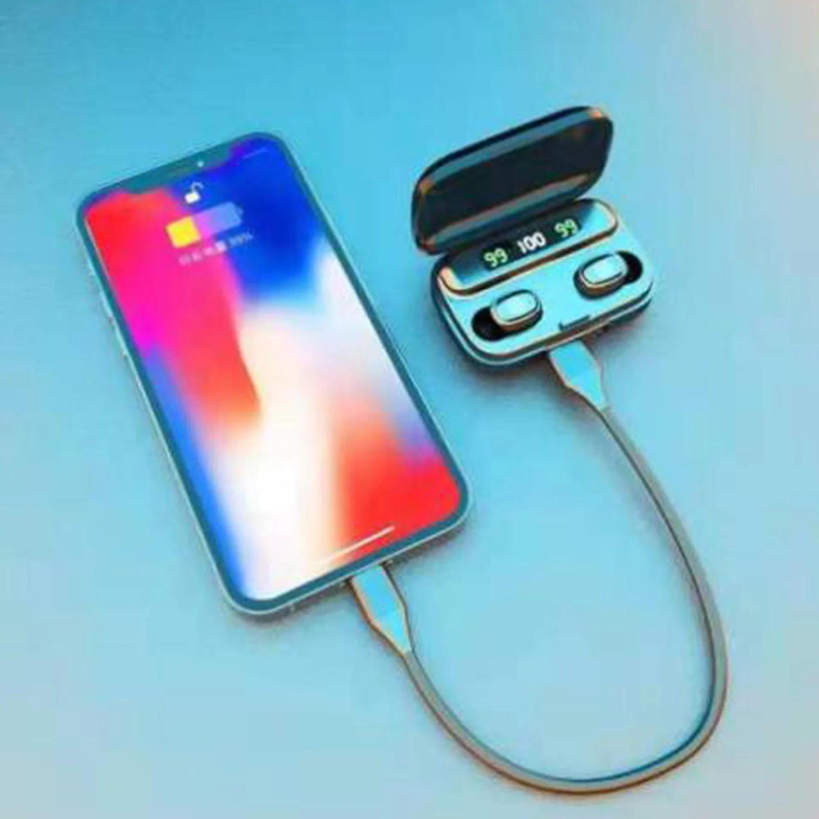 

TWS Bluetooth 5.2 Wireless Headset Earphones Digital Display Waterproof Stereo Sports In-ear Mini Earbuds Bluetooth Earphone