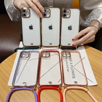 new luxury phone case crossbody necklace cord lanyards with rope for iphone 12 mini 7 8 plus x xr xs 11 pro max se 2020 cover