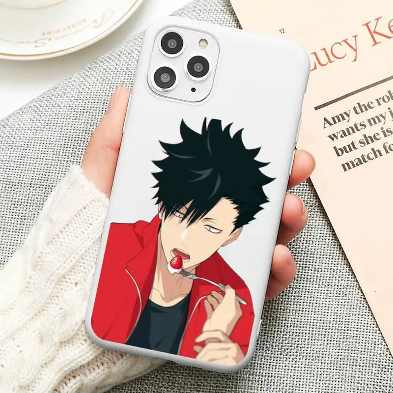 

Kuroo Tetsurou sports Phone Case Candy Color for iPhone 11 12 mini pro XS MAX 8 7 6 6S Plus X 5S SE 2020 XR cover funda