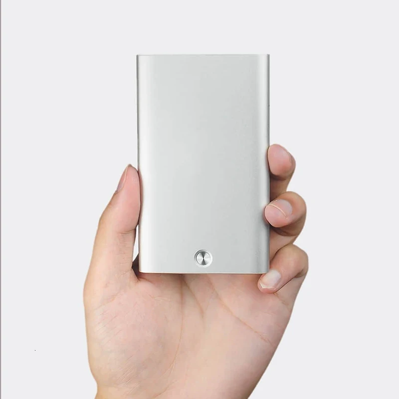 Silver Xiaomi MIIIW держатель для карт ID Футляр для карт Карманный Кошелек из нержавеющей стали серебристый алюминиевый чехол для кредитных карт унисекс - Цвет: Silver