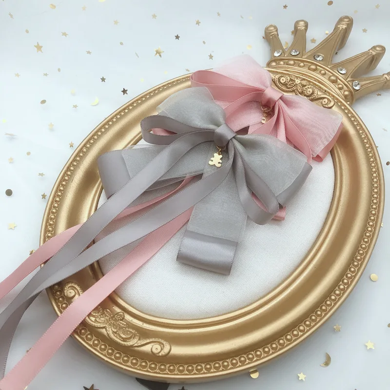 Корейский милый Длинный Галстук-бабочка галстук униформа колледжа рубашка