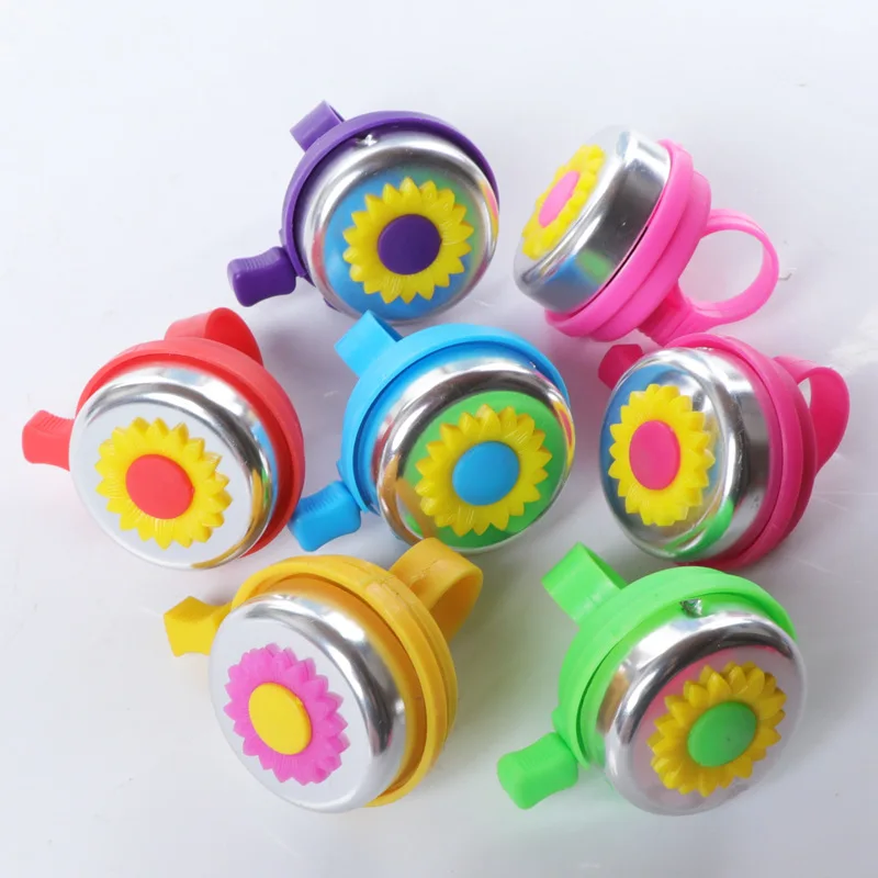 Подсолнух велосипедный звонок милый громкий и безопасный Железный с узором из