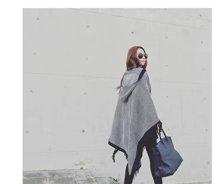 

Fashion Black Hijab Cotton Scarf Women Long 130*150 CM Pleated Shawl Poncho Women Designer