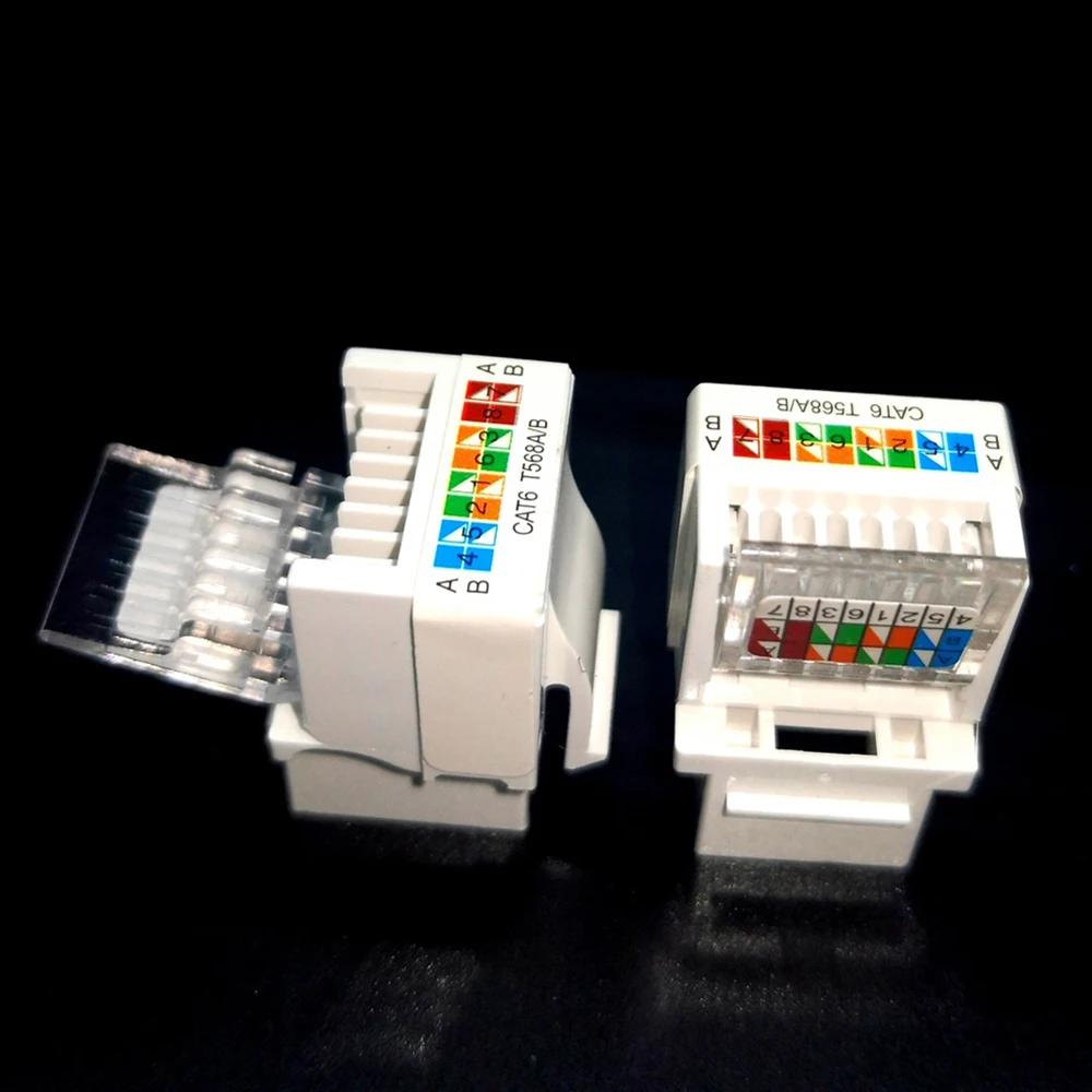 Гнездовой разъем RJ45 Cat6 UTP сетевой модуль для настенной пластины бесплатный