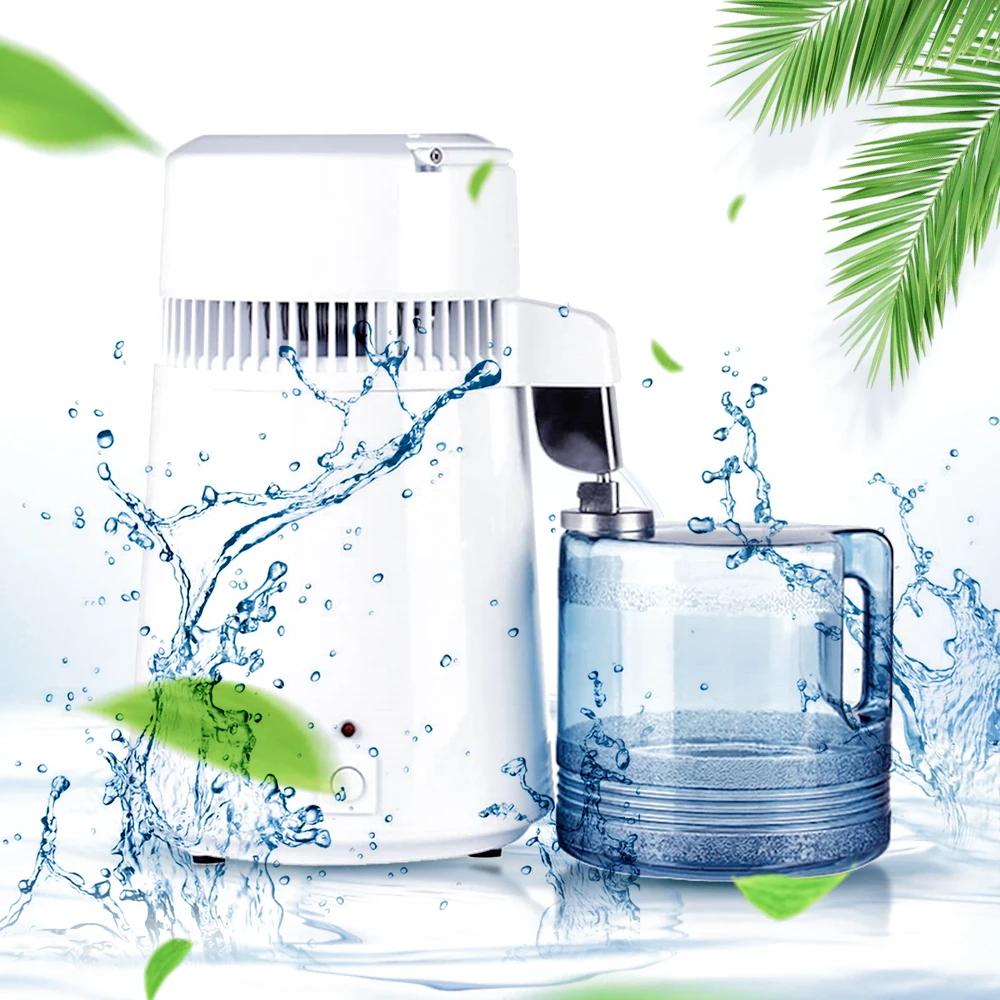 Дистиллятор для чистой воды 4 л аппарат дистилляции очиститель из нержавеющей