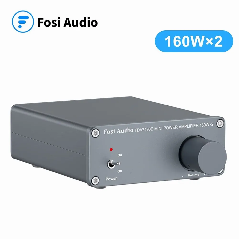 2 канальный усилитель мощности Fosi Audio TDA7498E аудиоресивер мини Hi Fi для домашнего