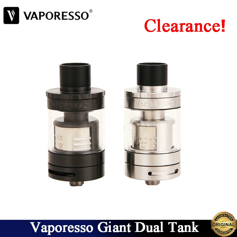 Оригинальный испаритель Vaporesso Giant Dual Tank 1 ~ 3 шт./лот атомайзер 4 мл со сменной