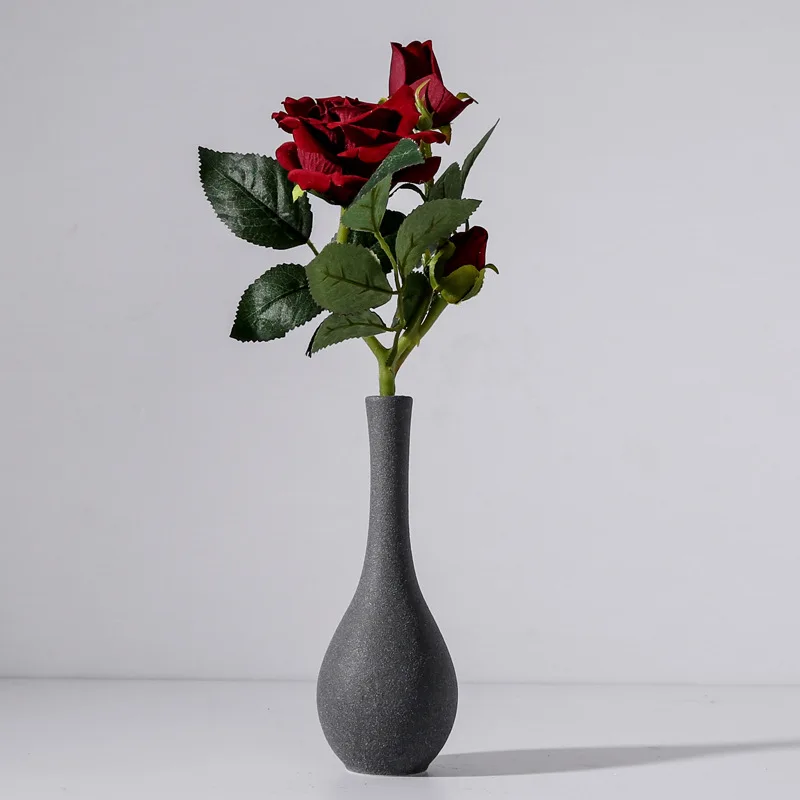 4 вида керамической матовой вазы VILEAD с длинным горлом для гостиной винный шкаф