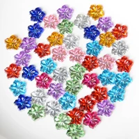 boliao 100pcs 13mm flower flatback acrylic appliquescraftclothes sweaters decoration cell phone beauty diy
