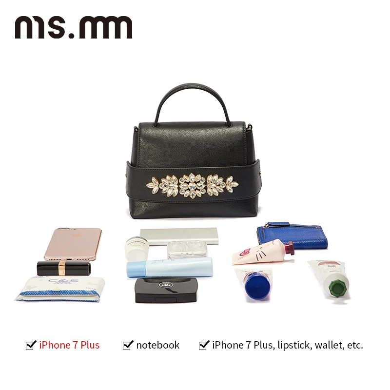 Ms. MM сумка из натуральной кожи с кристаллами роскошные сумки женские