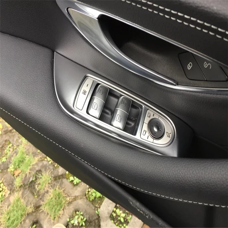 

WELKINRY For Benz E-Class W213 5th generation 2016-2021 car inner armrest door window lifter switch regulator button knob trim