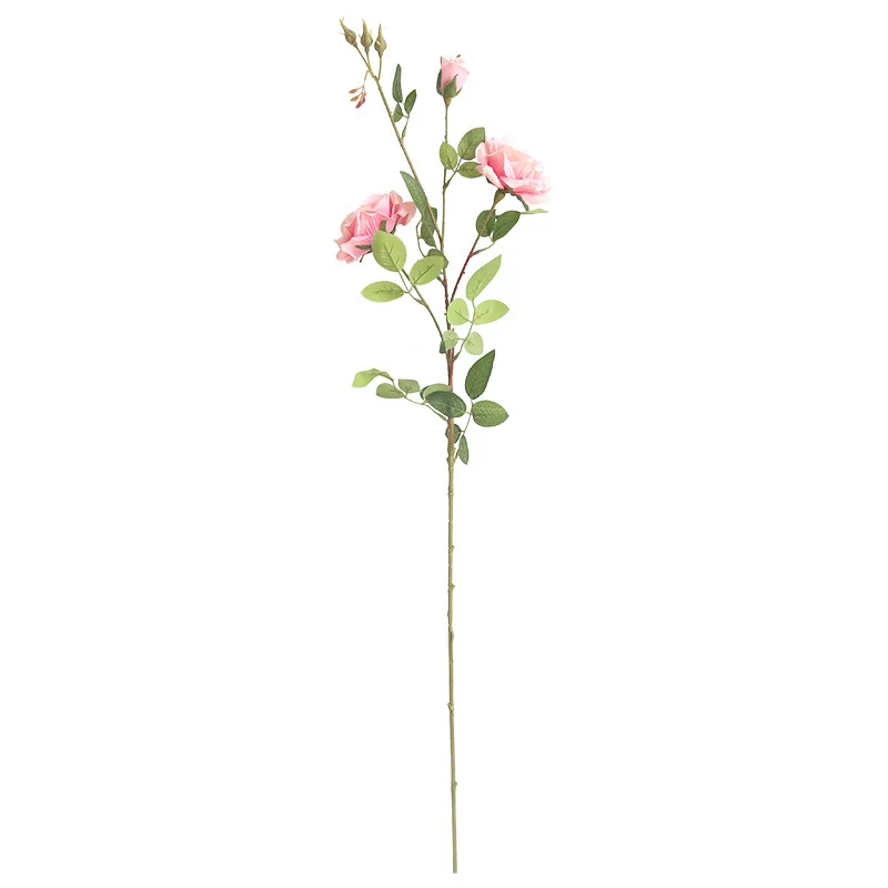 

Artificial Flower Rose Branch Plant 92cm 3 Heads Home Wedding Party Decoration DIY Flower Wall Silk Fake Flower Multicolor faux