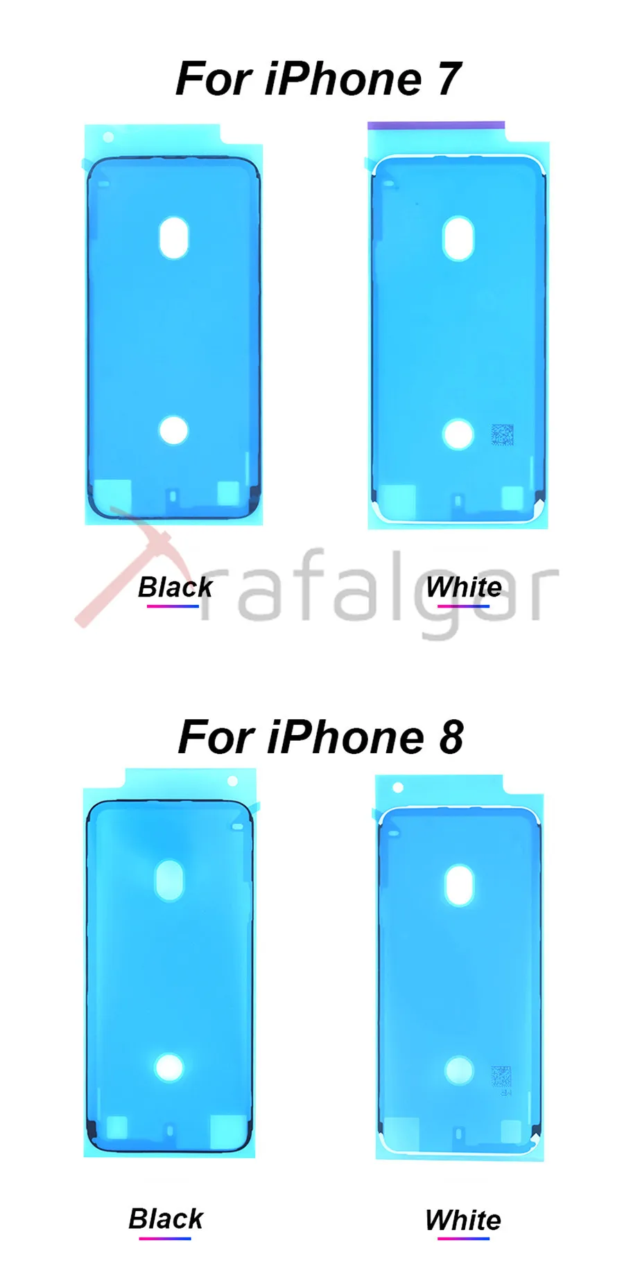 Для iPhone 6 6S 7 8 Plus X XS 11 12 mini Pro Max XR ЖК-дисплей рамка водонепроницаемый стикер Клейкая