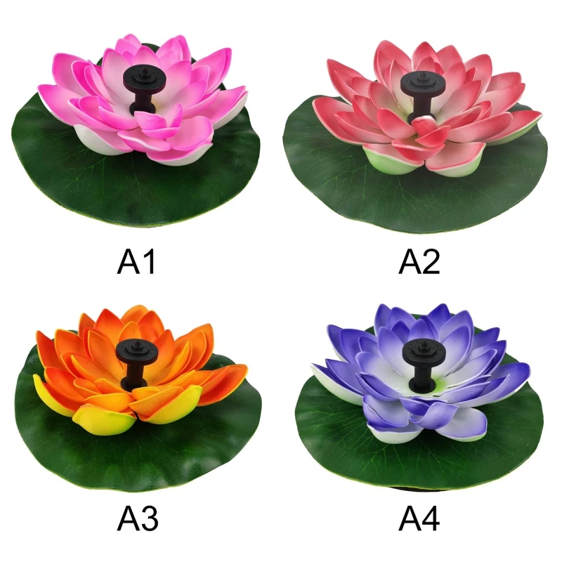 

2020 New Solar Lotus Fountain Lotus Flower Fountain Garden Fountain Pond Solar Fountain Water Pump Courtyard Landscape Colors