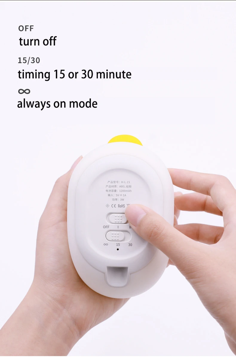 Night Table Lamp Silicone Soft Touch Cute Small Duck Sensor Charging Led Light For Baby Kid Children Bedroom Decor Lighting Gift | Освещение