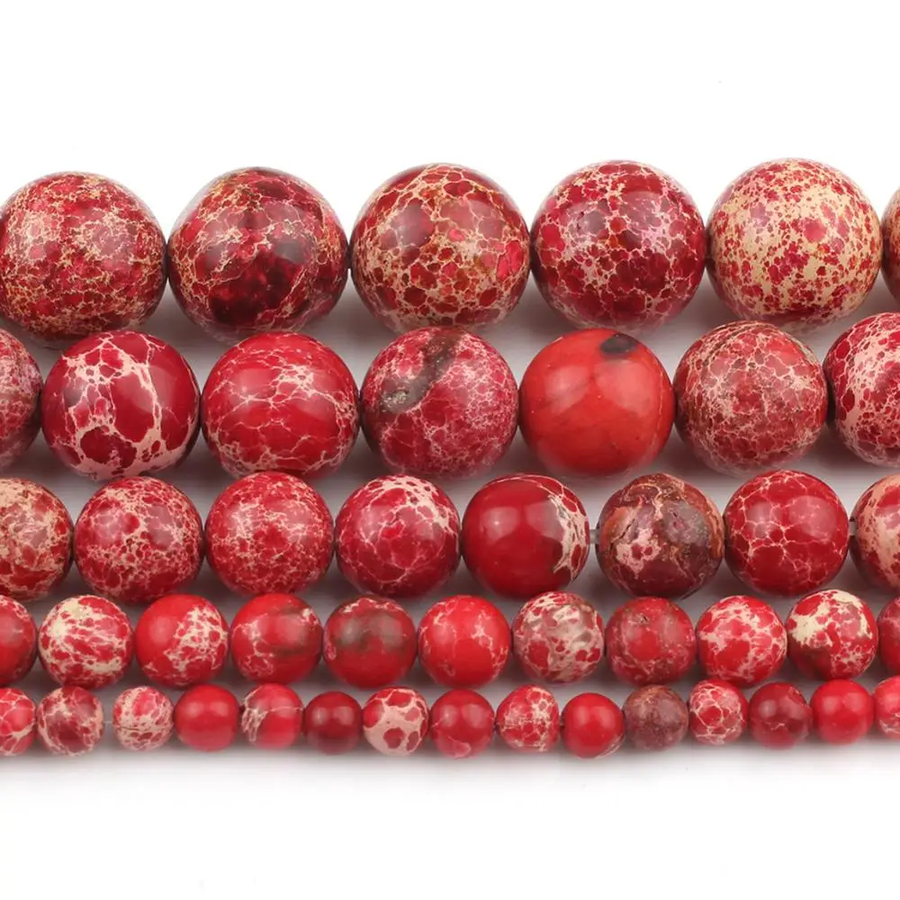 Оптовые Продажи Бусины из натурального камня осадочный Императорский жаспер