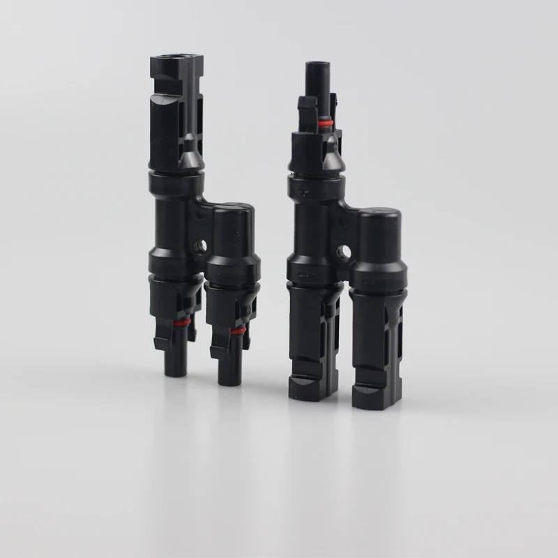 Т образный трехсторонний фотогальванический разъем MC4 специальный постоянного