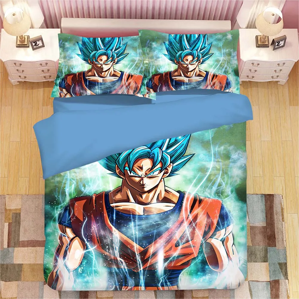 DRAGON BALL Z 3D постельное белье набор сын Goku vegeta пододеяльники, наволочки для подушек, драконий жемчуг одеяла постельные принадлежности Постельное белье - Цвет: 16