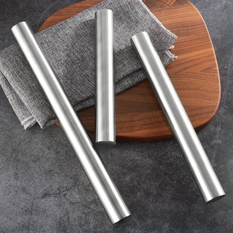 304 антипригарная скользящая Скалка из нержавеющей стали скалка для теста