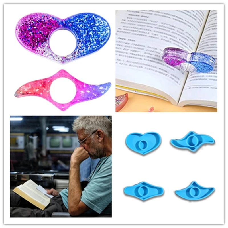 

DIY Book Page Folder Series Epoxy Resin Mold Creative Pendants Silicone Mould Crafts Casting Tool 32CF