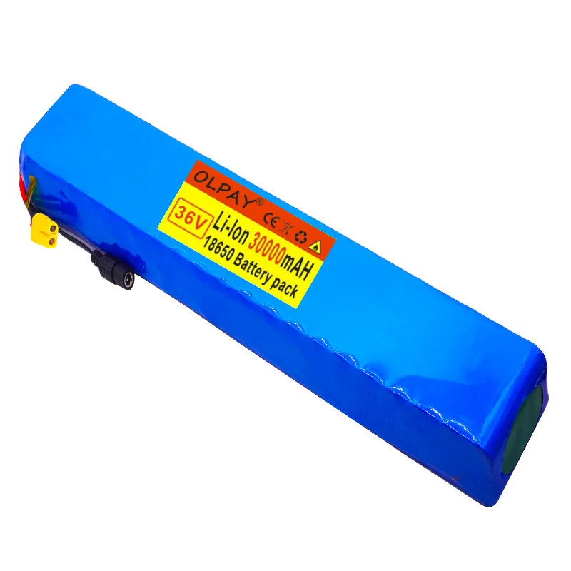 

Original New high power 36V battery 10S4P 30Ah 18650 battery pack 800W 42V 30000mAh for Ebike electric bicycle with XT60
