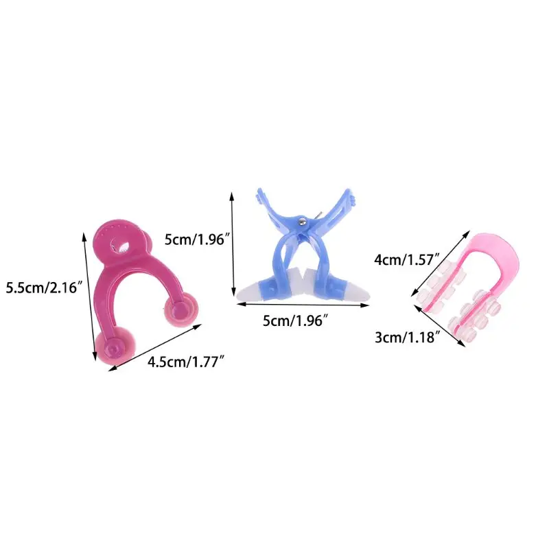 

3Pcs Nose Up Clip Bridge Lifting Shaping Shaper Clipper Straightening Beauty Set